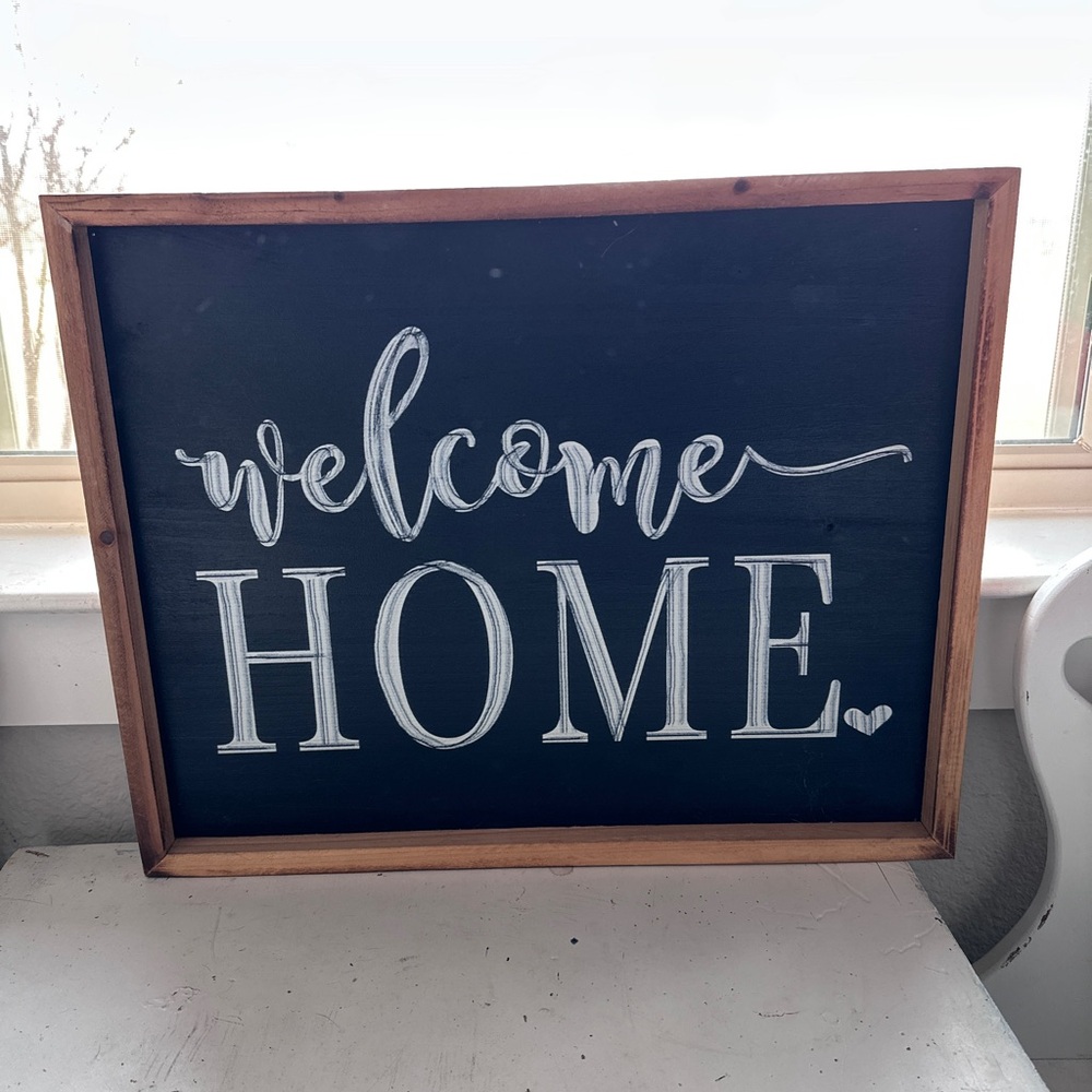 Welcome Home Wooden Sign